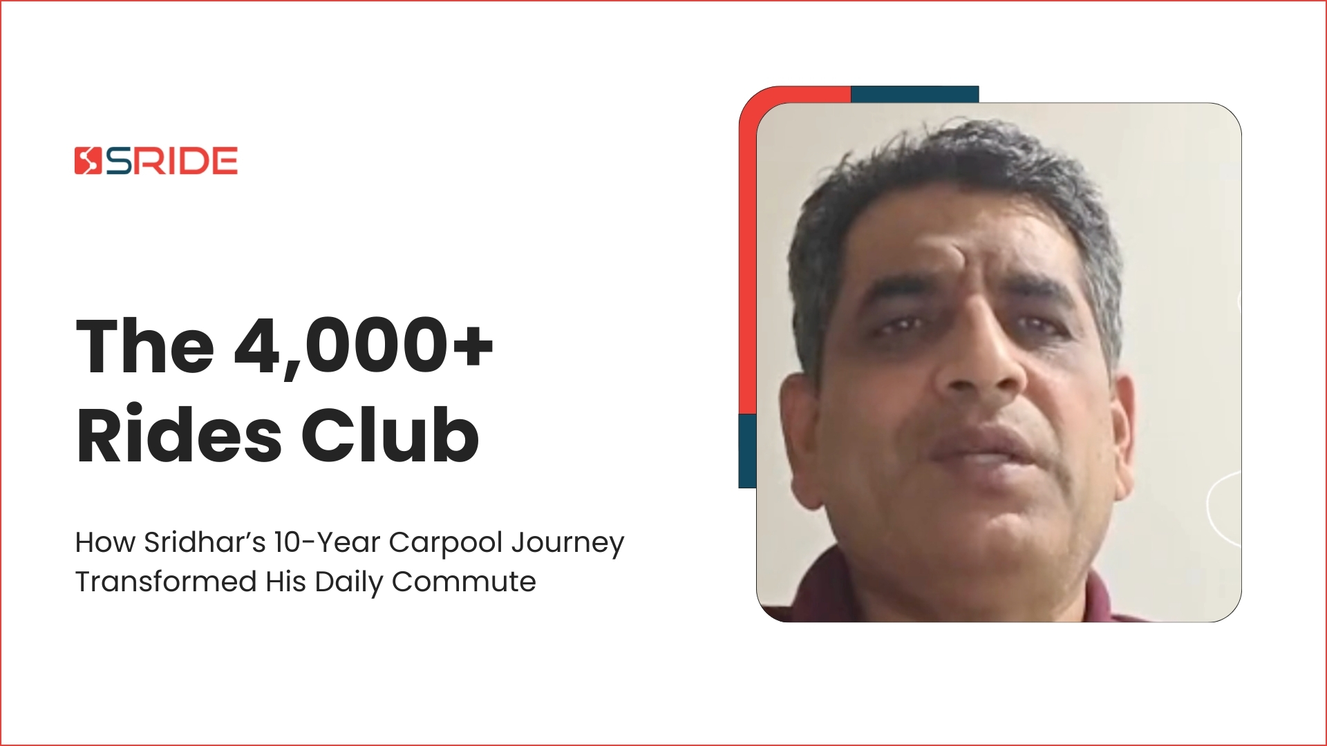 The 4,000+ Rides Club: How Sreedhar Matam’s 10-Year Carpool Journey Transformed His Daily Commute