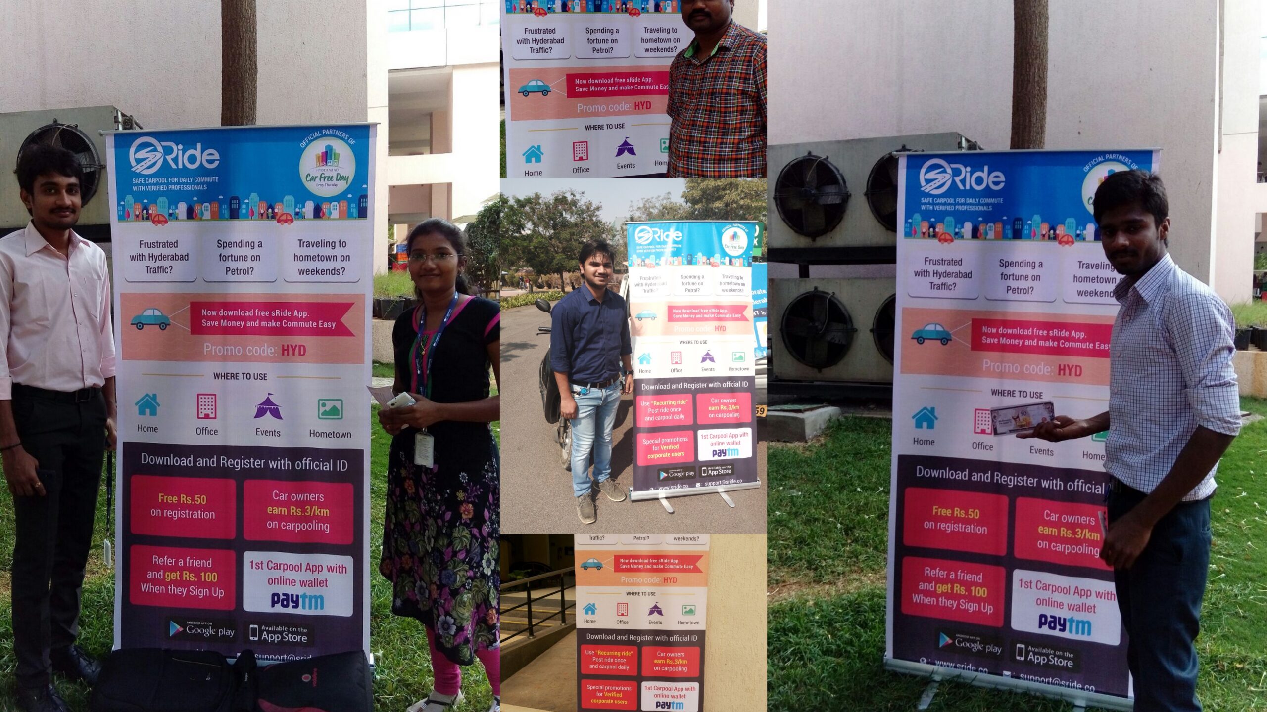WIPRO supporting the green cause of carpooling in campus